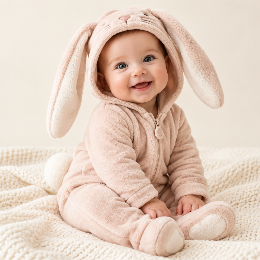 Bebé con pijama de conejito Mimiloop - Product Shot